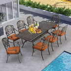 EROMMY 8 - Person Rectangular Outdoor Dining Set with Cushions