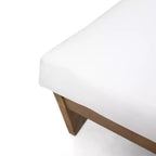 Fauteuils d’extérieur Christopher Knight Home Sherwood en bois d’acacia avec coussins et brasero carré