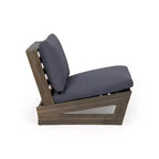Fauteuils d’extérieur Christopher Knight Home Sherwood en bois d’acacia avec coussins et brasero carré