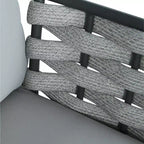 Christopher Knight Home Barbara modernes Outdoor-Set aus Metall-Couchtisch und gepolsterten Zweisitzern