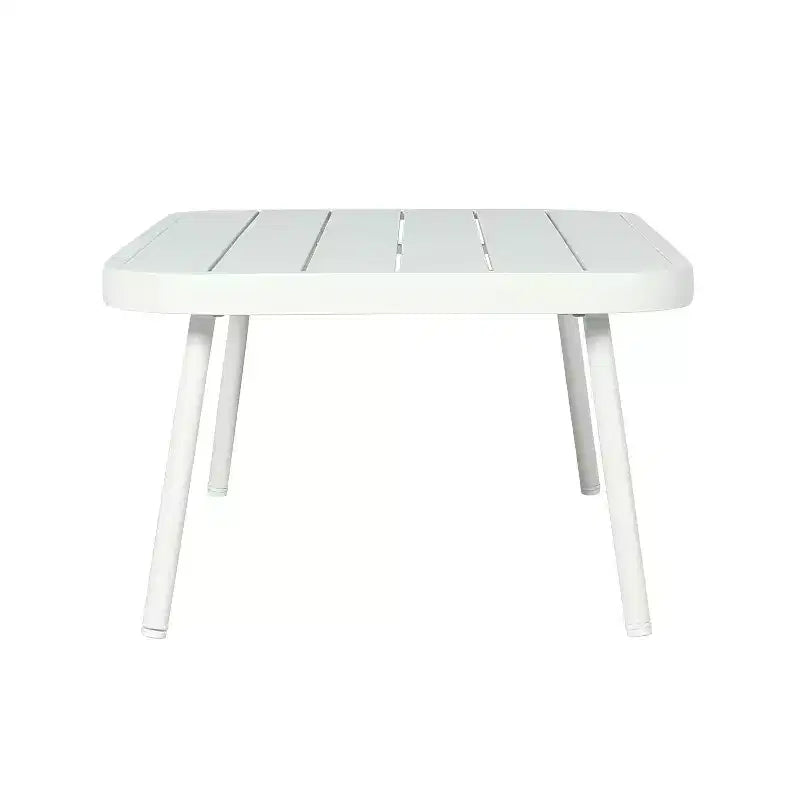 Christopher Knight Home Barbara modernes Outdoor-Set aus Metall-Couchtisch und gepolsterten Zweisitzern