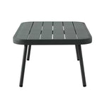 Christopher Knight Home Barbara modernes Outdoor-Set aus Metall-Couchtisch und gepolsterten Zweisitzern