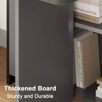Foldable Drop-Leaf Dining Table with Storage Shelves and Wheels
