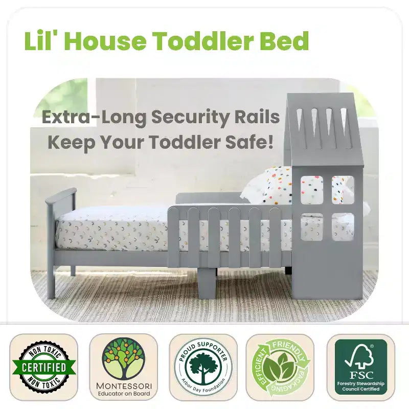 House-Shaped Toddler Bed Frame