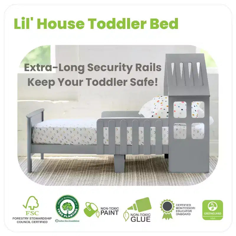 House-Shaped Toddler Bed Frame