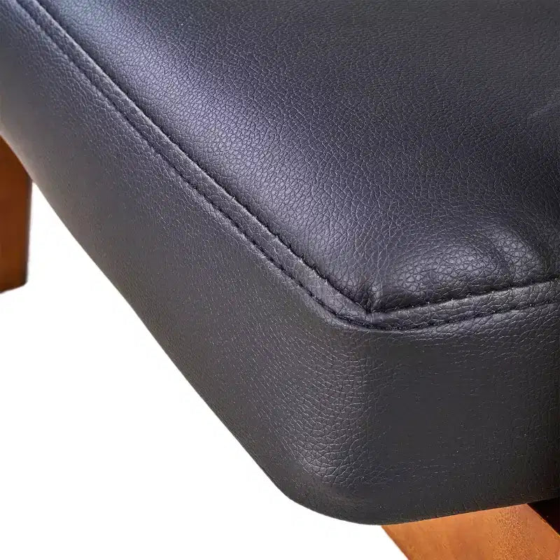Mid-Century Modern Accent Chair with Pillow, Solid Wood Frame
