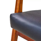 Mid-Century Modern Accent Chair with Pillow, Solid Wood Frame