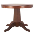 Round Dining Table in Rustic Brown - Seats 4