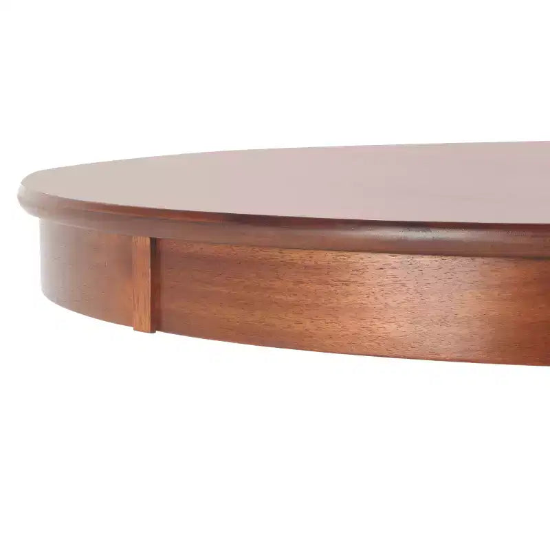 Round Dining Table in Rustic Brown - Seats 4