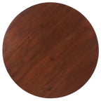 Round Dining Table in Rustic Brown - Seats 4