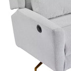 Contemporary Upholstered 360 Swivel Power Recliner Chair