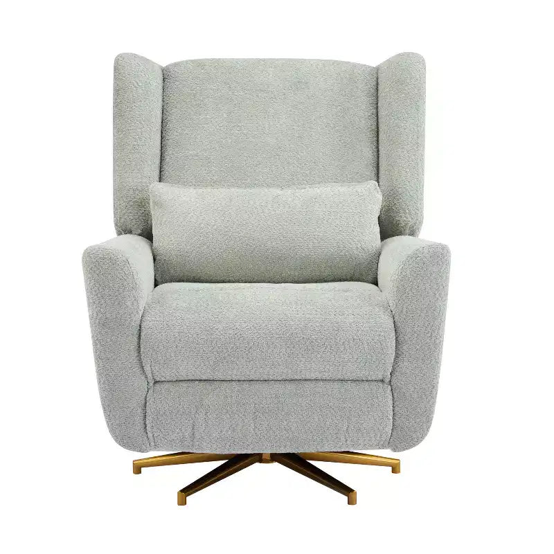 Contemporary Upholstered 360 Swivel Power Recliner Chair