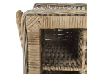 16-Bottle Rattan Wine Rack - Grey