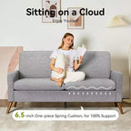 68-Inch 2-Seat Sofa with Removable Washable Covers