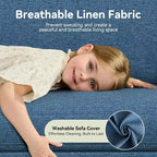68-Inch 2-Seat Sofa with Removable Washable Covers
