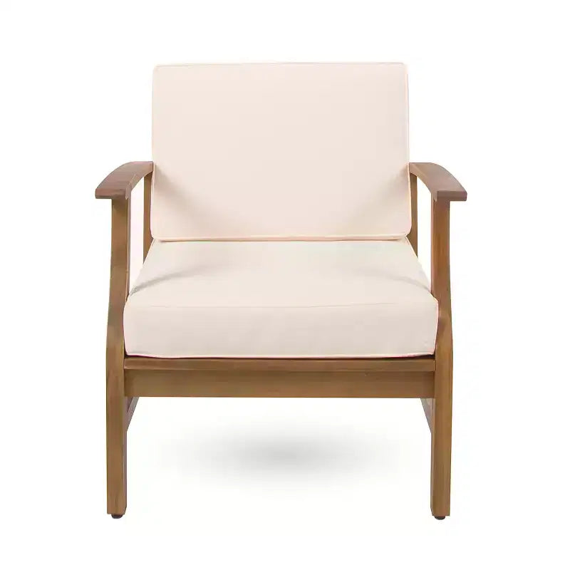 Set da conversazione da esterno Perla di Christopher Knight Home per 8 persone in legno di acacia con cuscini