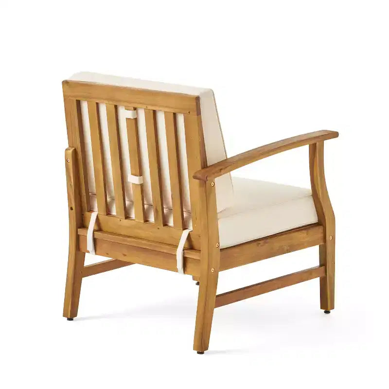 Set da conversazione da esterno Perla di Christopher Knight Home per 8 persone in legno di acacia con cuscini