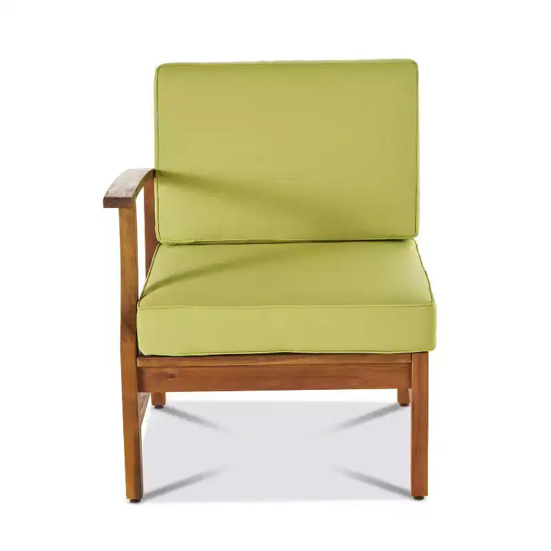 Set da conversazione da esterno Perla di Christopher Knight Home per 8 persone in legno di acacia con cuscini