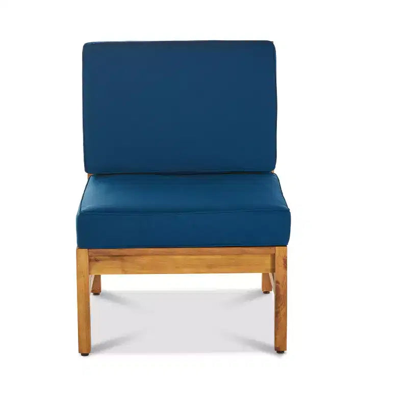 Set da conversazione da esterno Perla di Christopher Knight Home per 8 persone in legno di acacia con cuscini