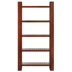 vidaXL Book Cabinet Honey brown Solid Acacia Wood Medium Book Cabinet - 33.5 65.4