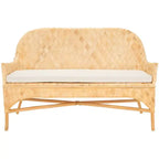 Chorus Woven Sofa Bench - SEA7041 - Natural/White - Safavieh
