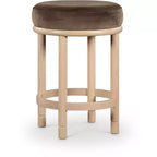 Meridian Furniture,Monette Brown Velvet Counter Stool
