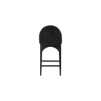 Waldorf Black Chenille Fabric Counter Stool