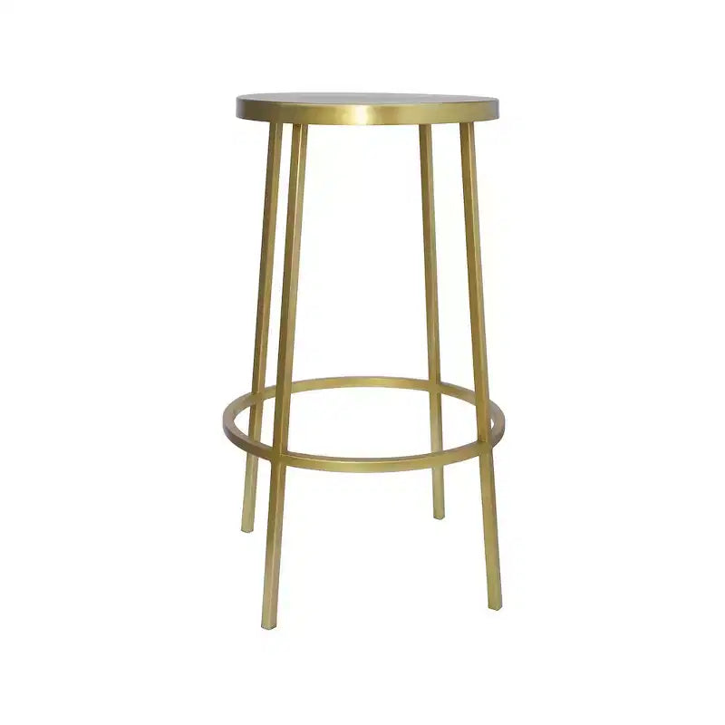 Brushed Gold Iron Counter Stool