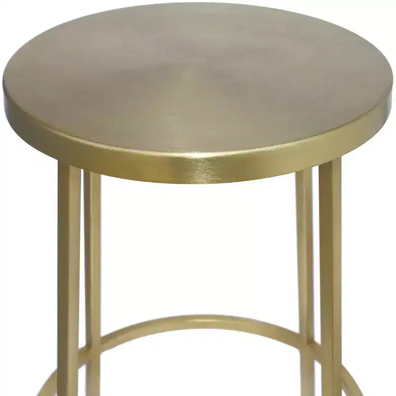 Brushed Gold Iron Counter Stool