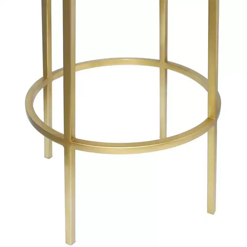 Brushed Gold Iron Counter Stool