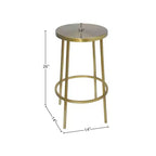Brushed Gold Iron Counter Stool