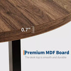 47-inch Round Dining Table with Metal Frame
