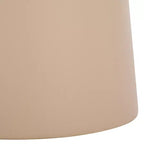 Tall Round Ceramic Side Table with Iron Frame – Beige