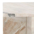 Square Marble Side Table - Gray