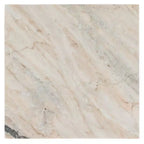 Square Marble Side Table - Gray