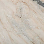 Square Marble Side Table - Gray