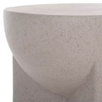Round Accent Table with Sculpted Legs