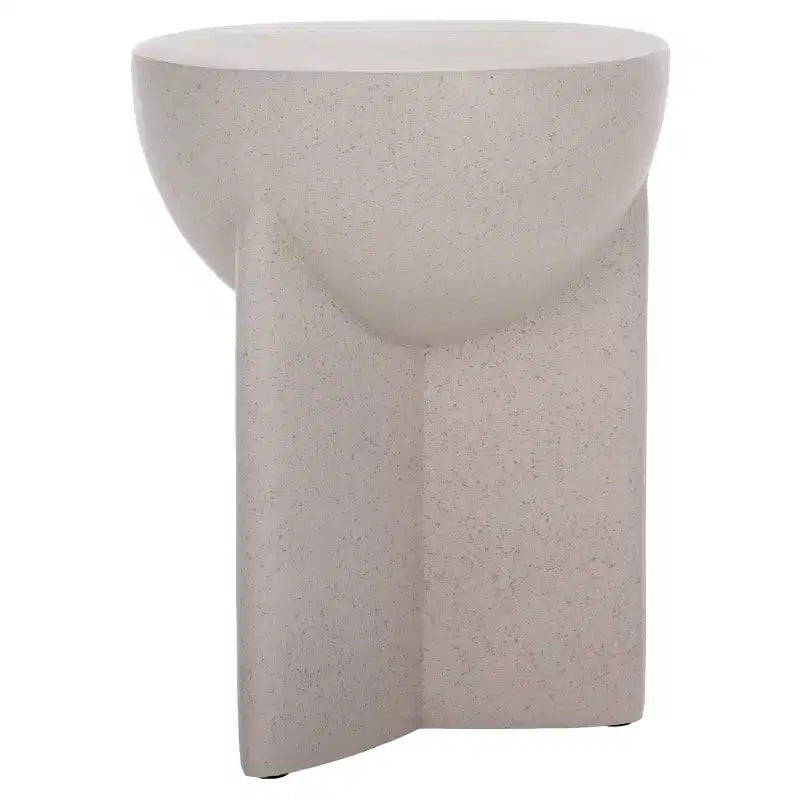 Round Accent Table with Sculpted Legs