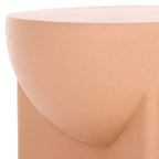 Round Accent Table with Sculpted Legs