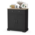 Kitchen Storage Cabinet with 2 Drawers and 2 Doors