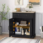 Kitchen Storage Cabinet with 2 Drawers and 2 Doors