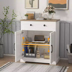 Kitchen Storage Cabinet with 2 Drawers and 2 Doors