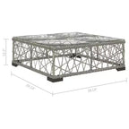 vidaXL Garten-Lounge-Set, 10-teilig, grau
