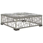 vidaXL Garten-Lounge-Set, 10-teilig, grau