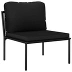 Set da giardino vidaXL nero e antracite