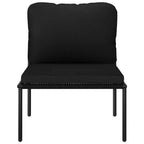Set da giardino vidaXL nero e antracite