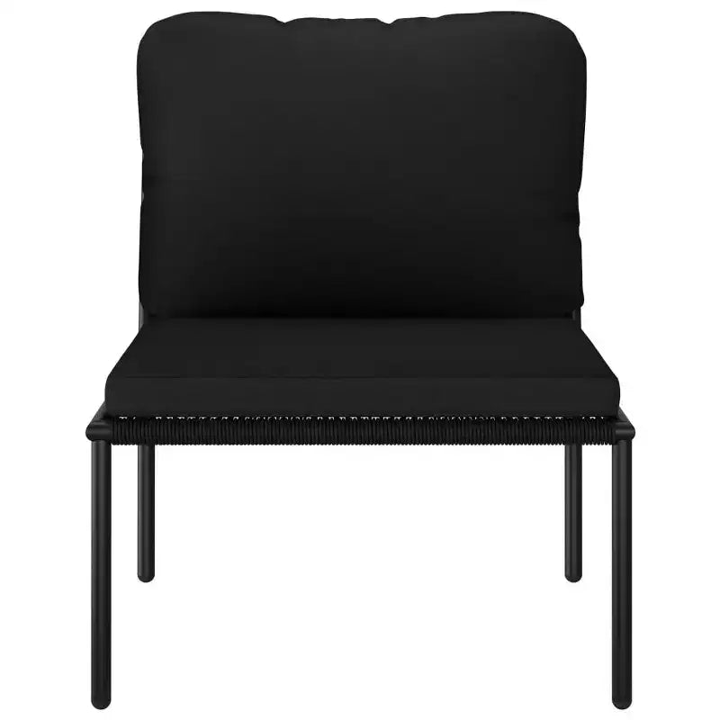 Set da giardino vidaXL nero e antracite