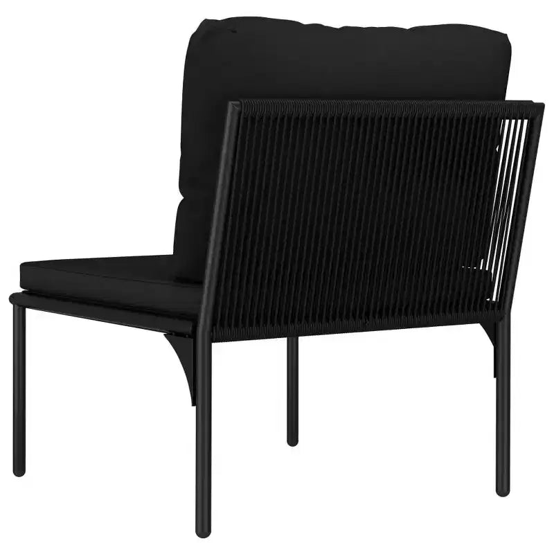 Set da giardino vidaXL nero e antracite