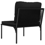 Set da giardino vidaXL nero e antracite