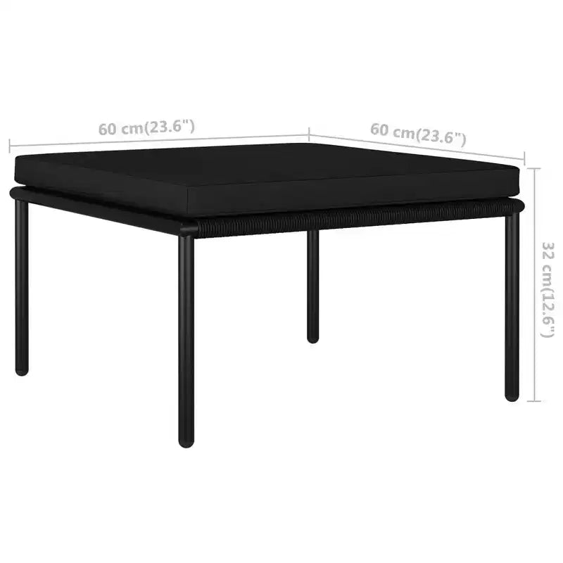 Set da giardino vidaXL nero e antracite